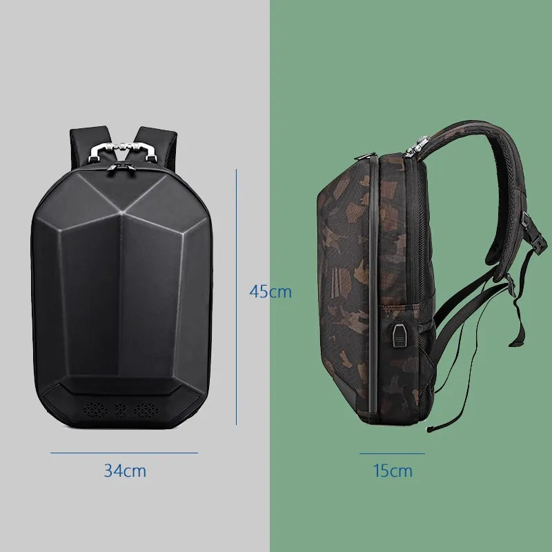 Mochila de Viaje Multifunción con USB y Bluetooth