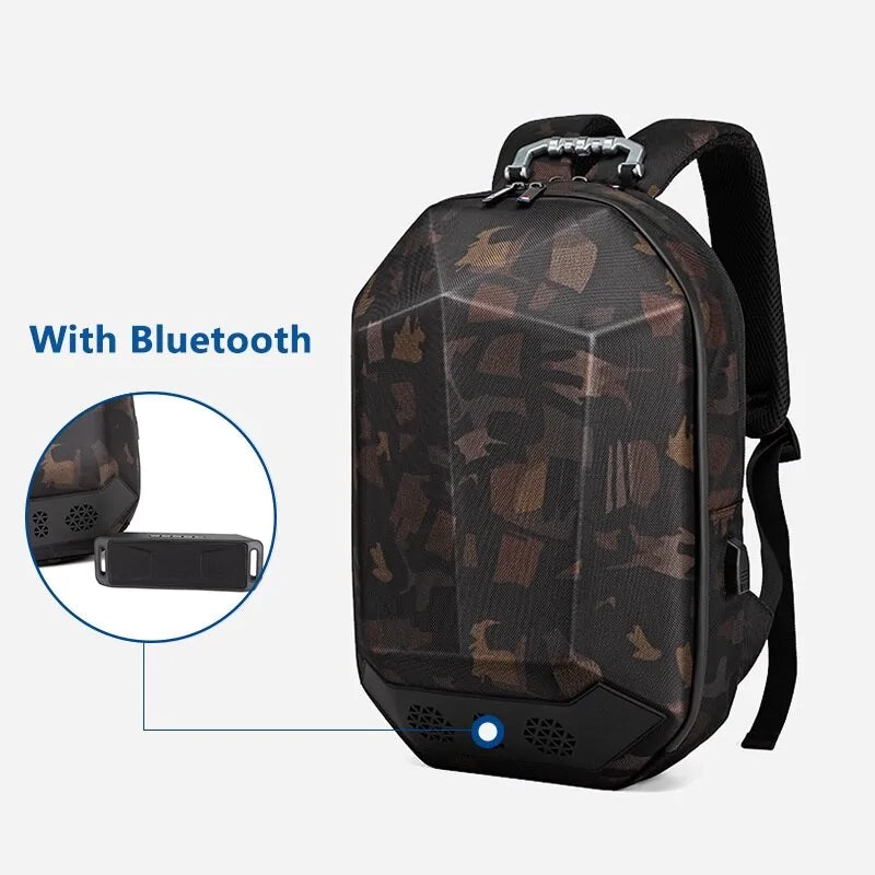 Mochila de Viaje Multifunción con USB y Bluetooth