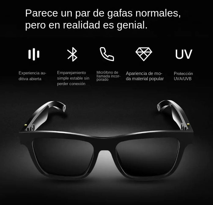 Gafas de Sol con Altavoz y Micrófono Inteligentes