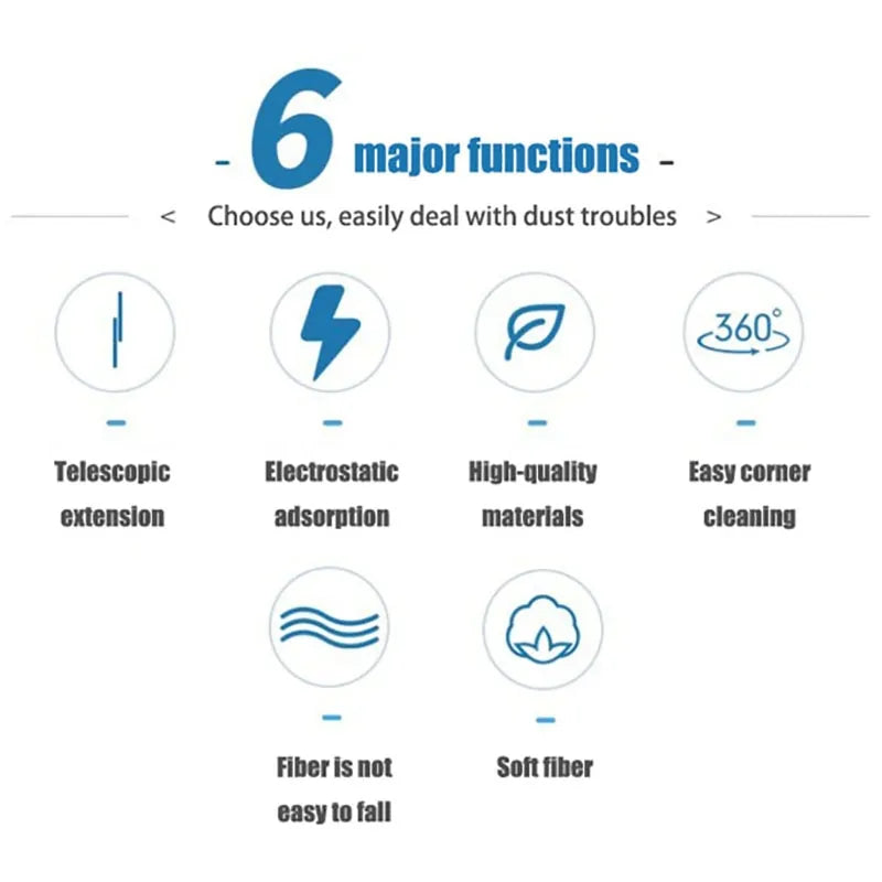 Plumero Eléctrico y Extensible 360º