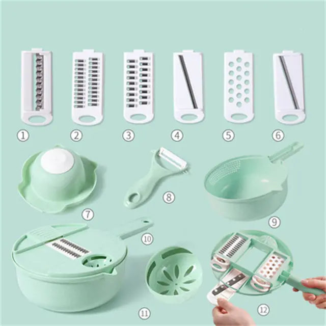 Gadget de Cocina Multifuncional 8 en 1